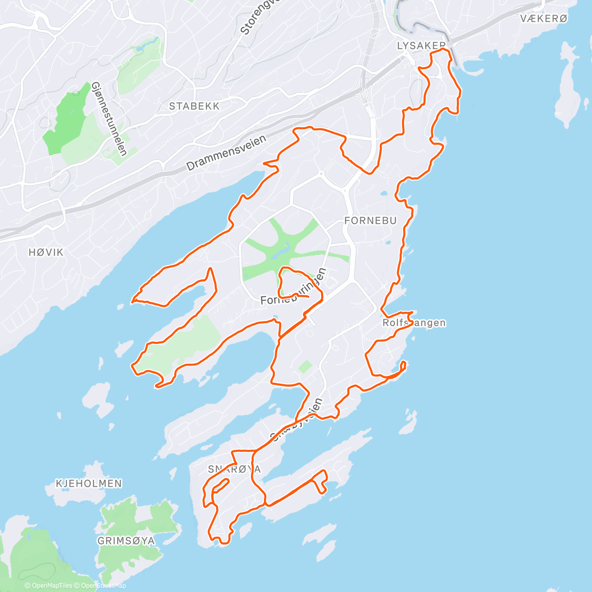 Map of the activity, Morning Trail Run