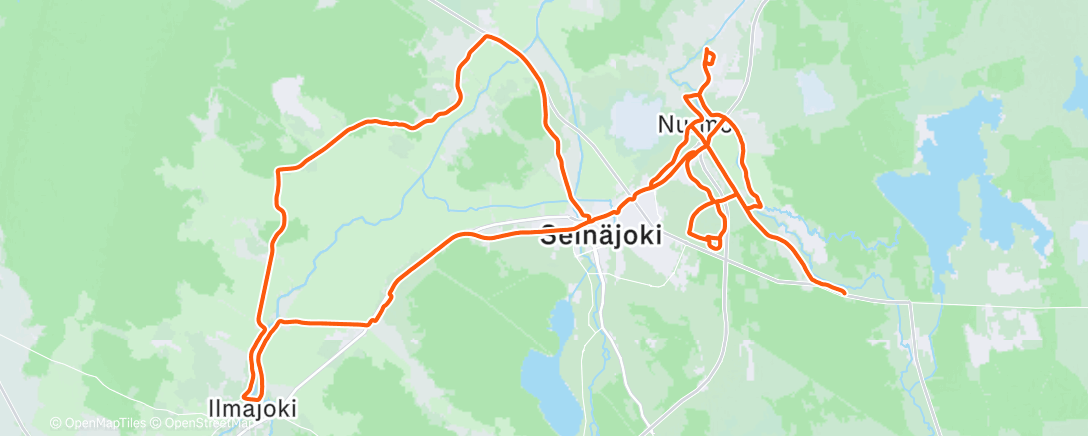 Map of the activity, Morning Ride