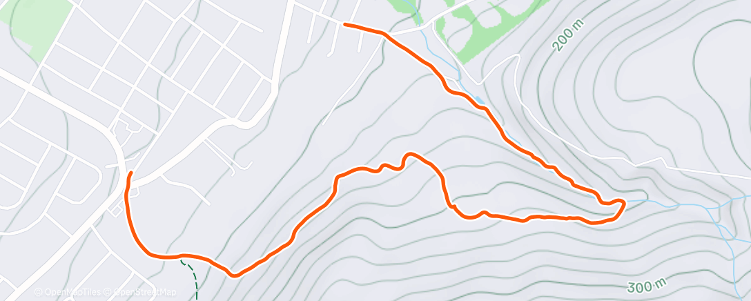 Map of the activity, Lunch Trail Run