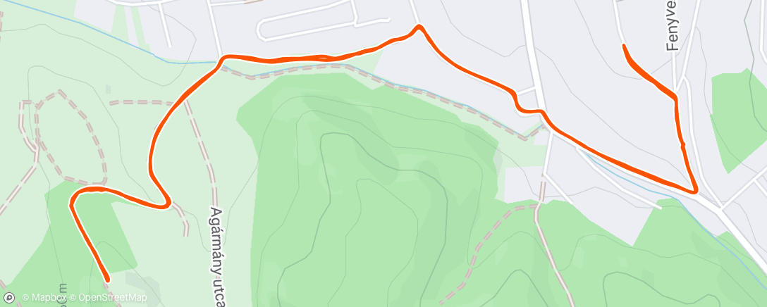 Map of the activity, Afternoon Walk