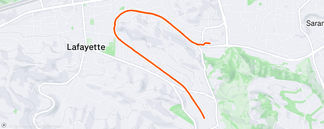 Map of the activity, Morning Run