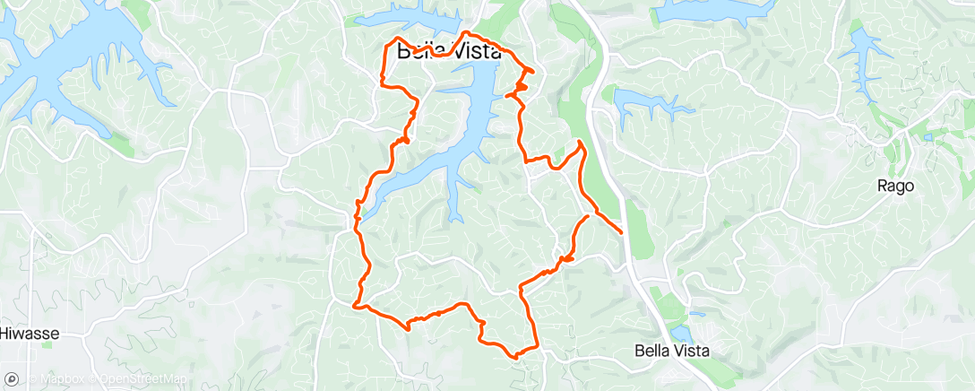 Map of the activity, The “almost there” Little Sugar ride