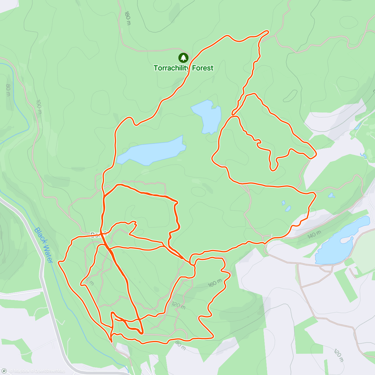 Map of the activity, Strathpeffer Mountain bike with Andy P