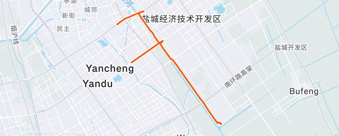 Map of the activity, 午后骑行