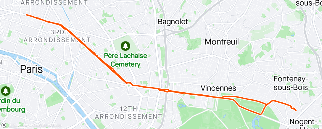 Mapa da atividade, Vélotaff - Très grosse semaine - Jour 2.