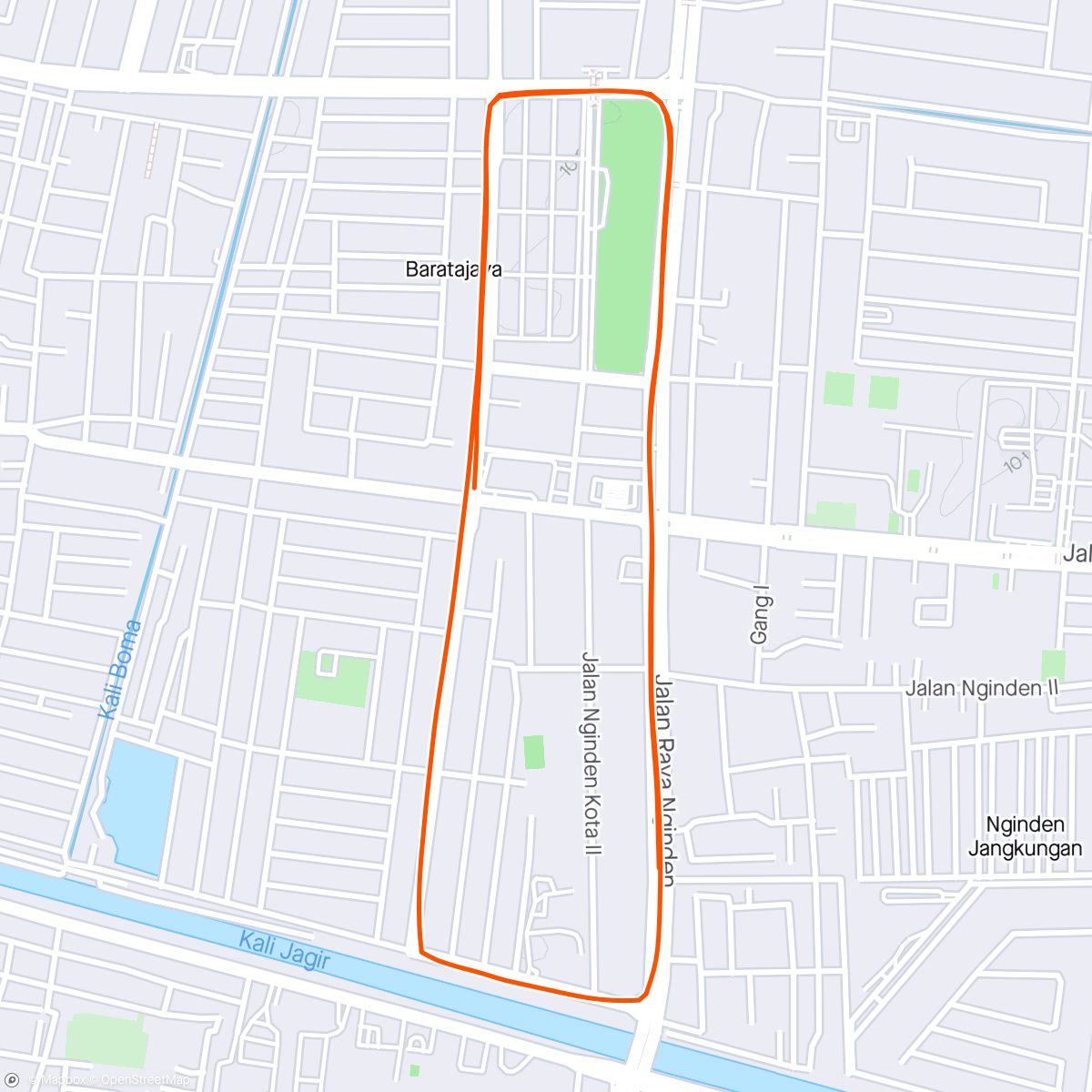 Map of the activity, PB Kawanen RUN
