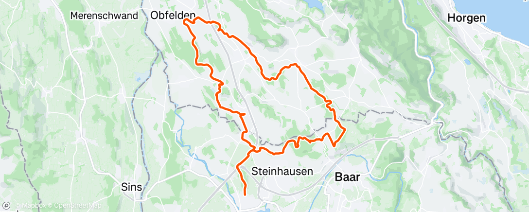 Map of the activity, Morning Ride