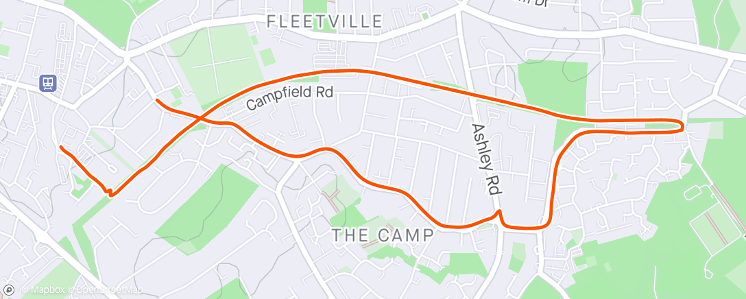 Map of the activity, Stride Repeats