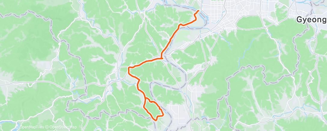 Map of the activity, Morning Ride