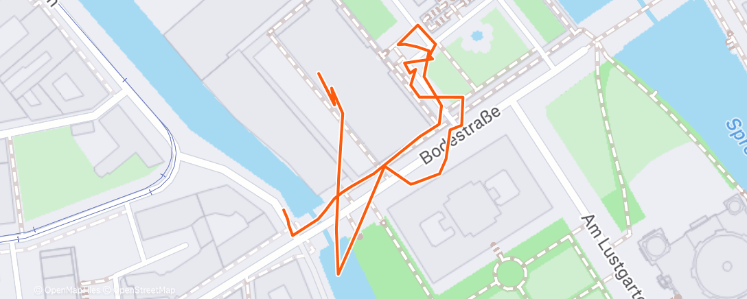 Карта физической активности (Spaziergang am Nachmittag)