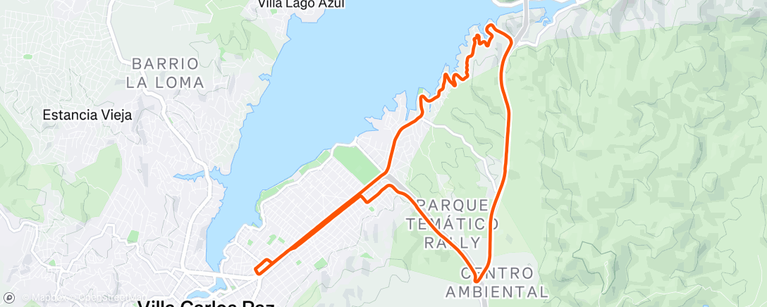 Mapa da atividade, Ritmo en vuelta del perro