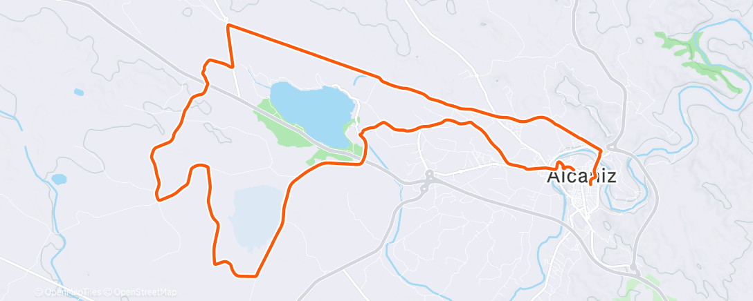 Map of the activity, Lunch Mountain Bike Ride