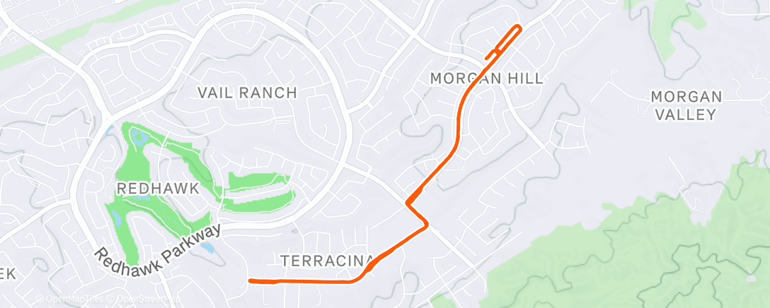Map of the activity, Left the rain for more rain