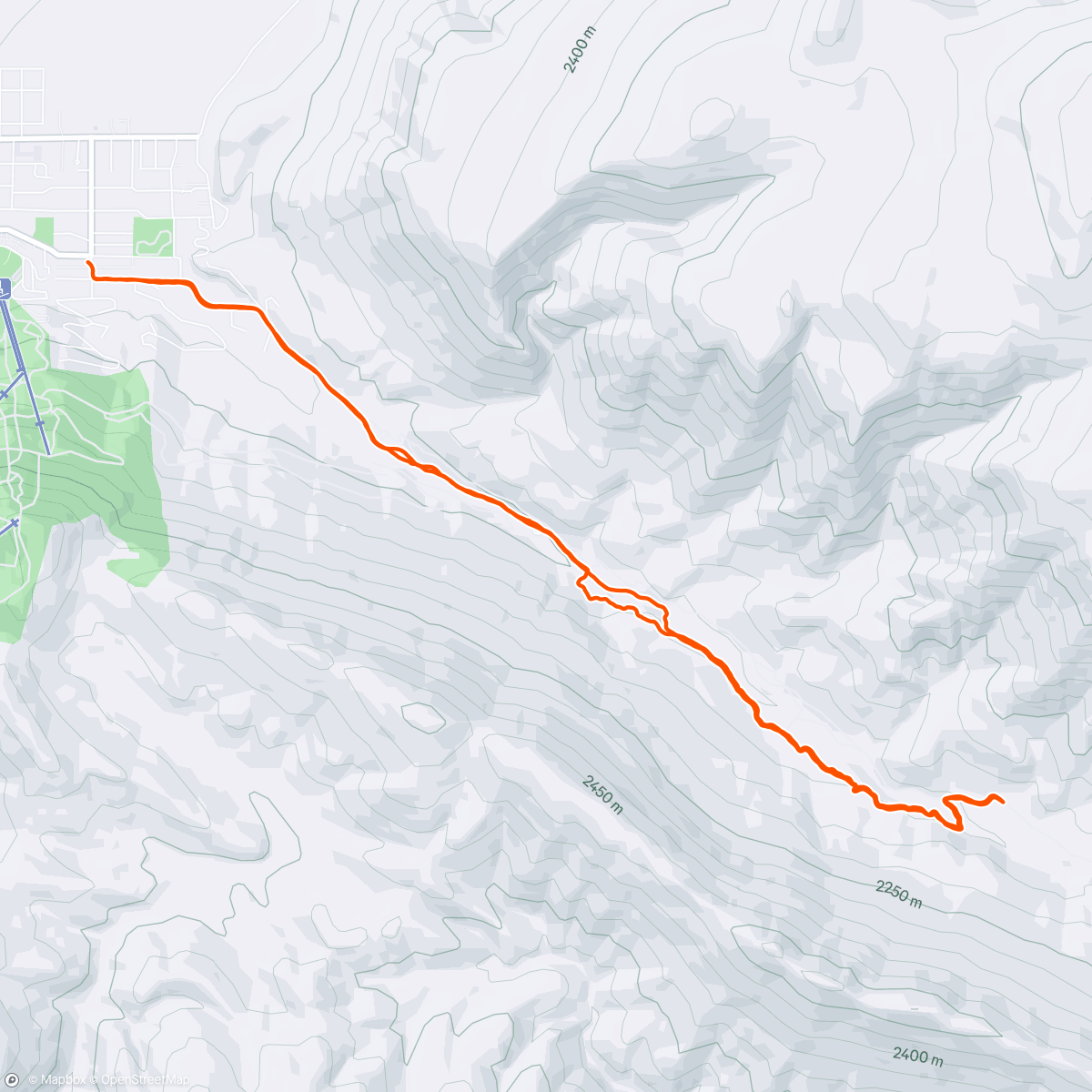 Map of the activity, Morning Trail Run