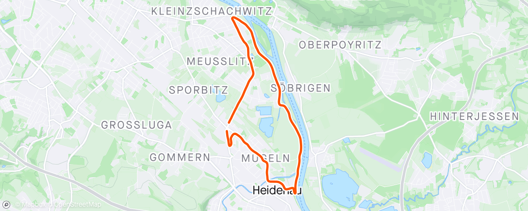 Map of the activity, Lauf am Nachmittag 🏃🏻‍♂️