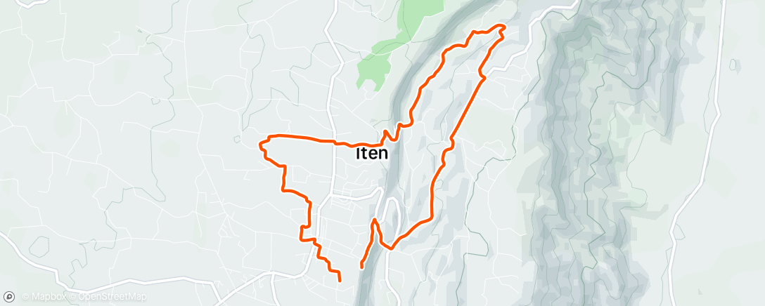 Map of the activity, Morning Trail Run