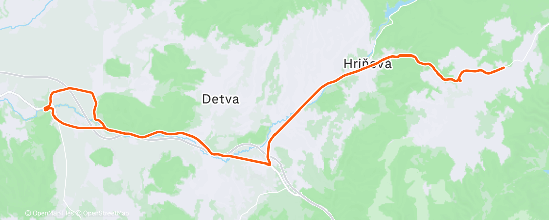 Map of the activity, Afternoon Ride