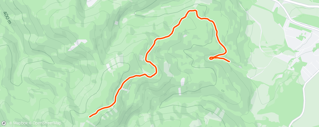 Mapa de la actividad, Morning Trail Run