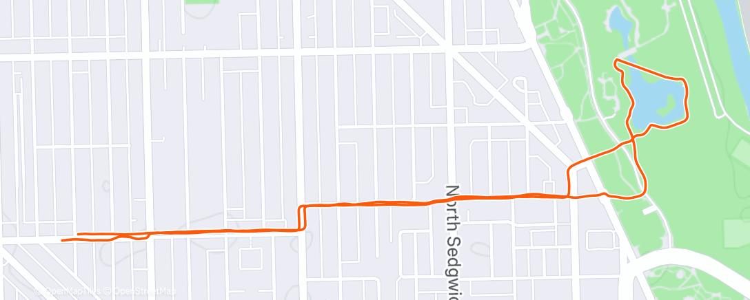 Map of the activity, Lunch Run