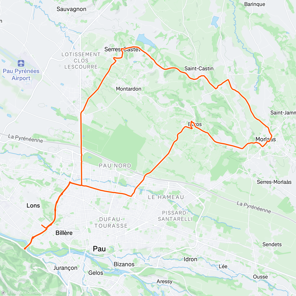 Map of the activity, Au soleil avé le Rem et les jeunes palois 🧌