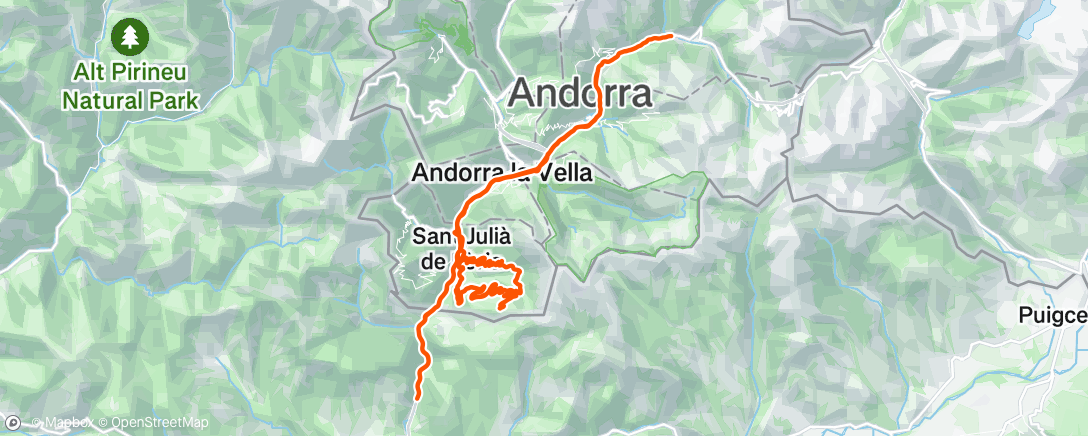 Map of the activity, Morning Ride