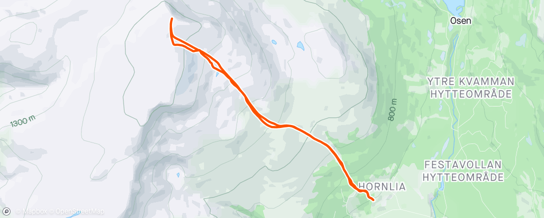 Map of the activity, Storhornet på rando🏔️☀️😍