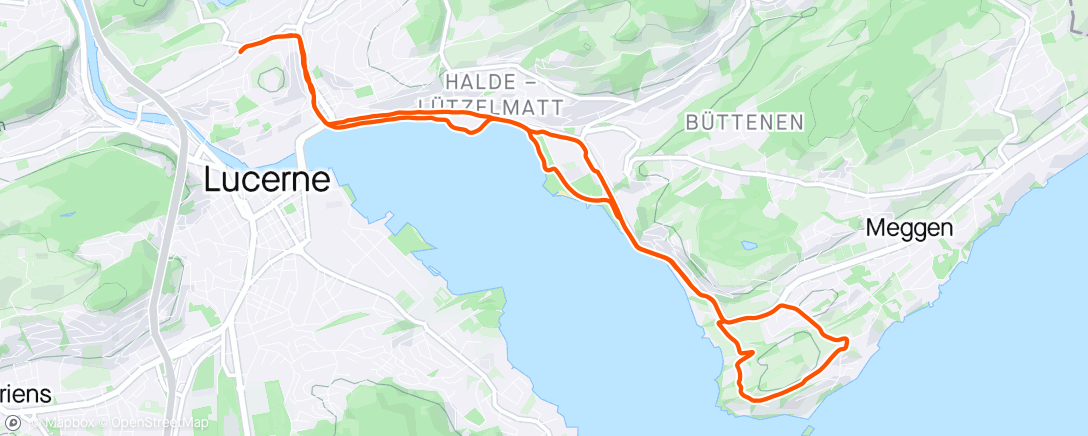 Mappa dell'attività Lauf am Nachmittag