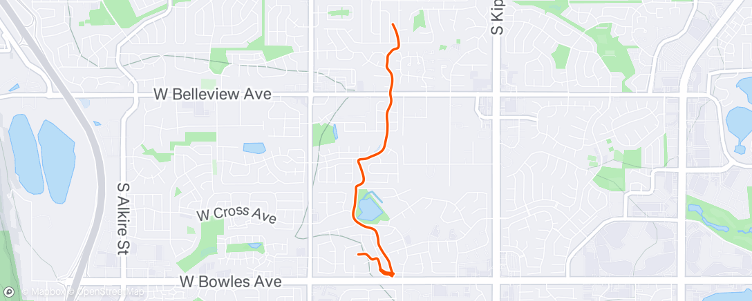Map of the activity, Outrunning my watch