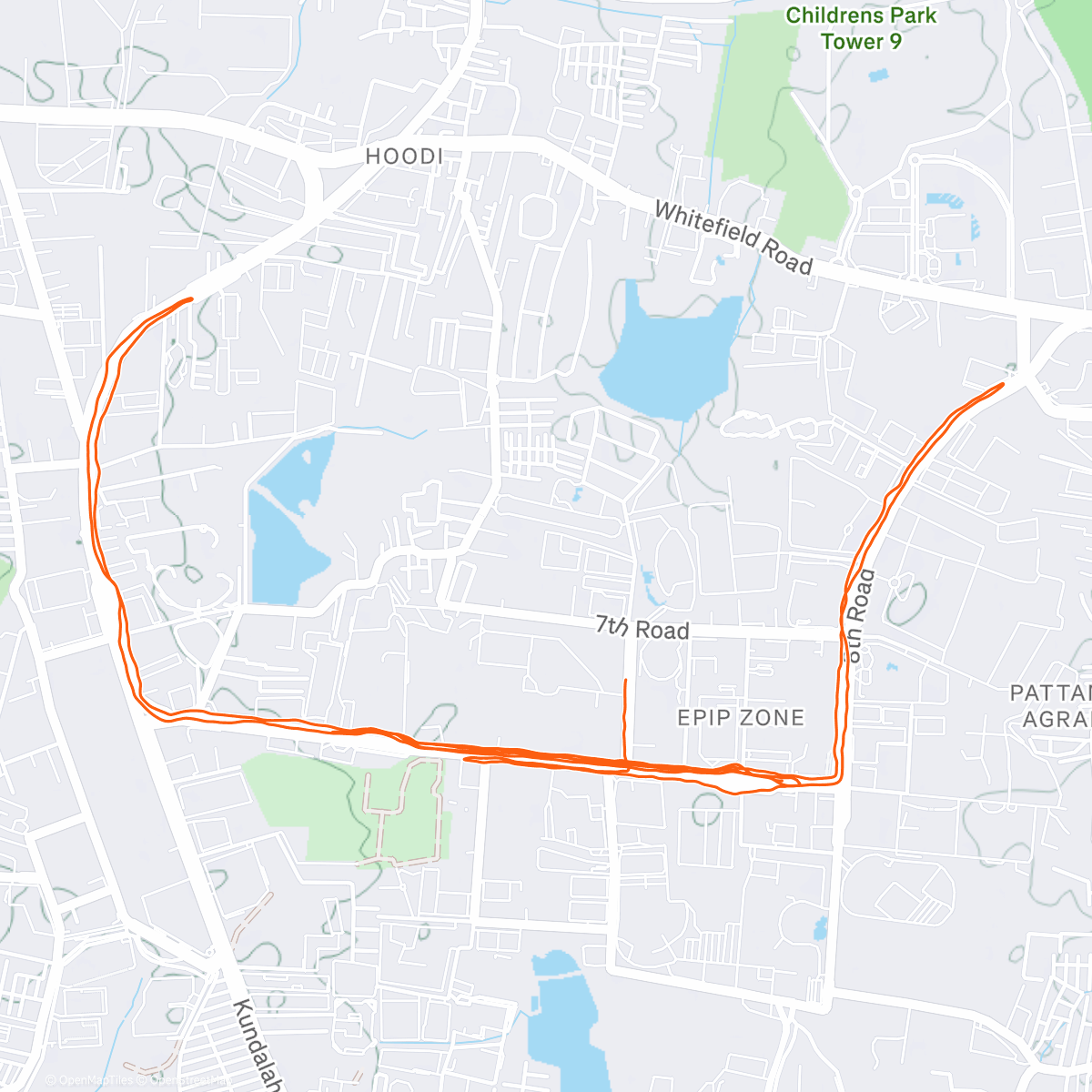 Карта физической активности (Morning Run)