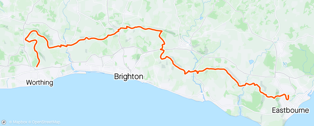 Map of the activity, SouthDownWay 50