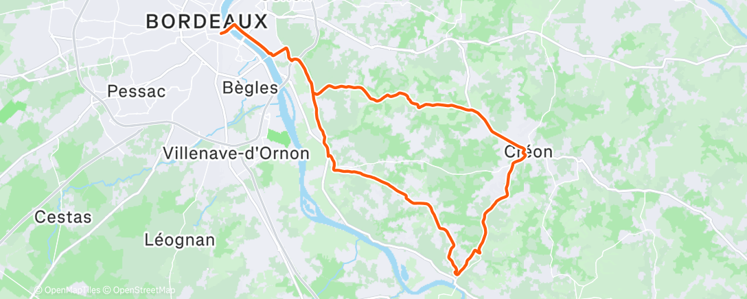Map of the activity, 2h avec Armand