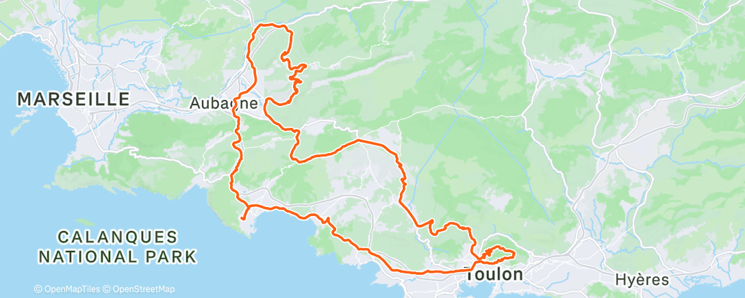 Map of the activity, Morning Ride