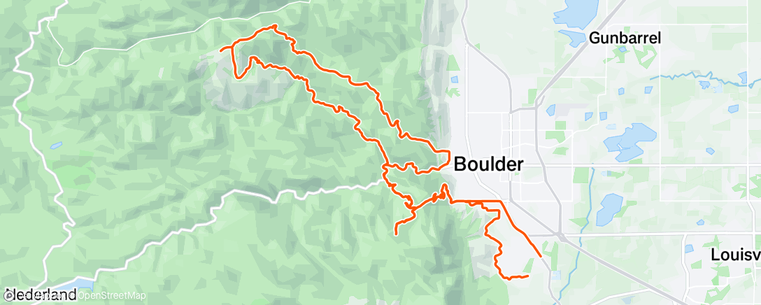 Map of the activity, Morning Ride