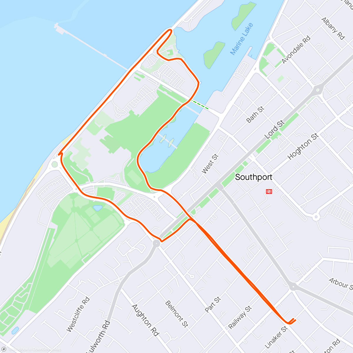 Map of the activity, Dancing on the pedals.