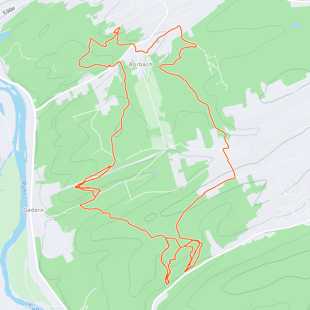 Карта физической активности (Afternoon E-Mountain Bike Ride)