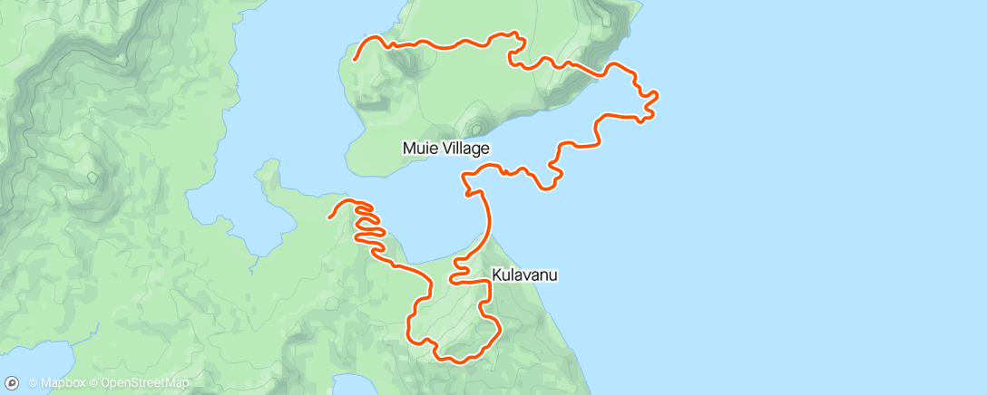 Mapa de la actividad (Zwift - Mountain Mash in Watopia)