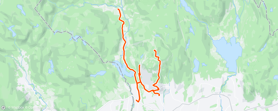 Mapa da atividade, Litt trøkk til Tryvann, behagelig terskel i OBV og rolig i Sørkedalen.