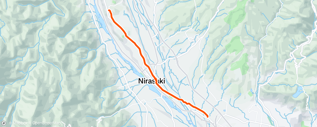 Map of the activity, Weekly Morning Run