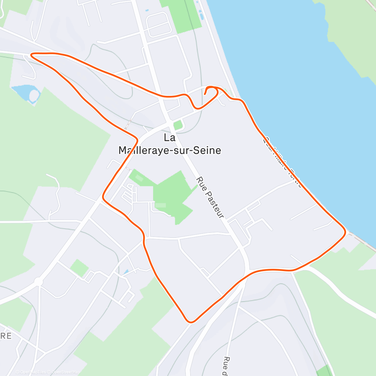 Map of the activity, Juste pour avoir une activité sportive un 24 décembre