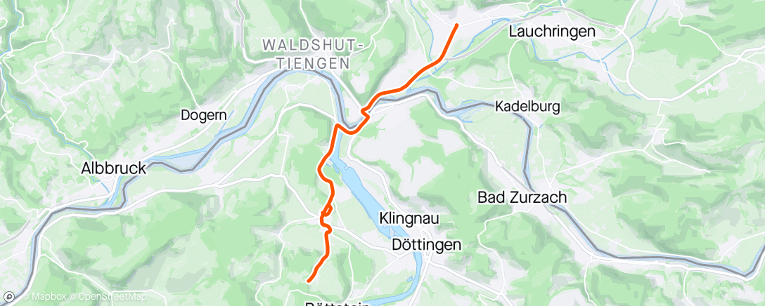 Mapa de la actividad (Anfahrt Gippingen)