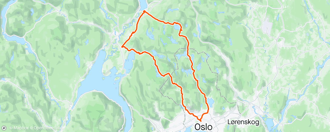 Map of the activity, Hadeland