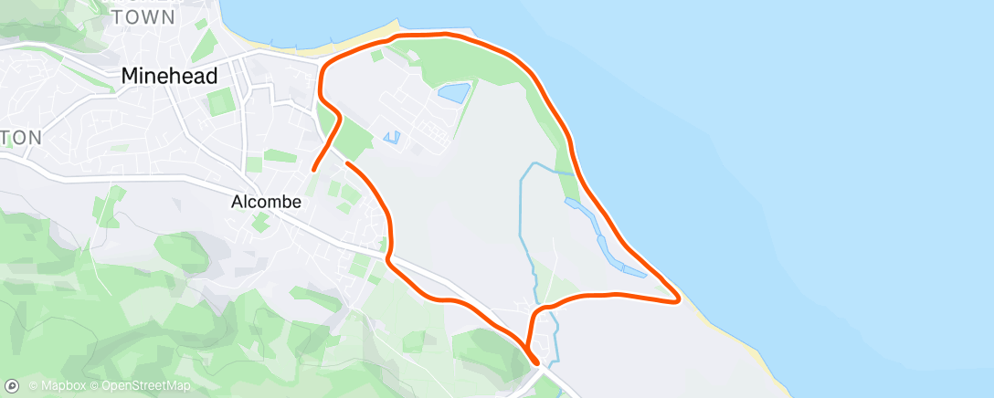 Map of the activity, Lunch Run