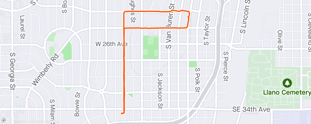 Map of the activity, Morning Ride