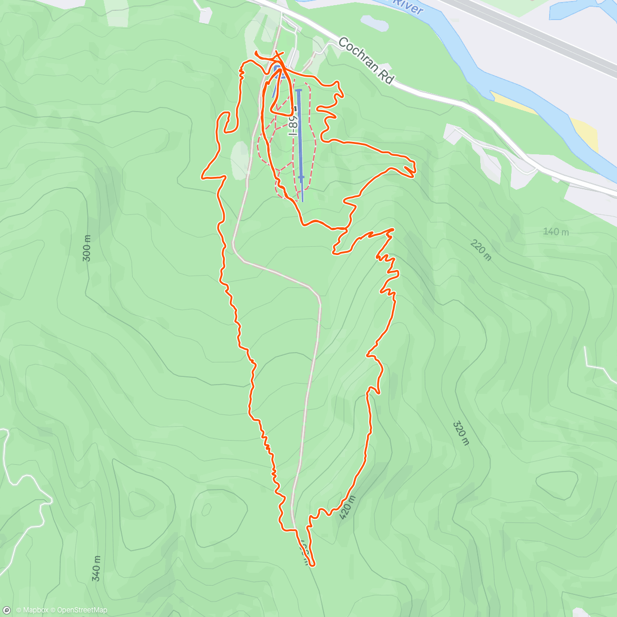 Map of the activity, Sleepy Hollow Mtn Trail Race