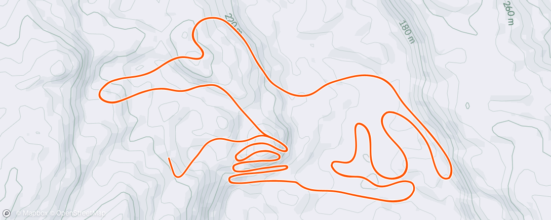 Map of the activity, 3 hours with 8x12 min Treshold Indoor #21