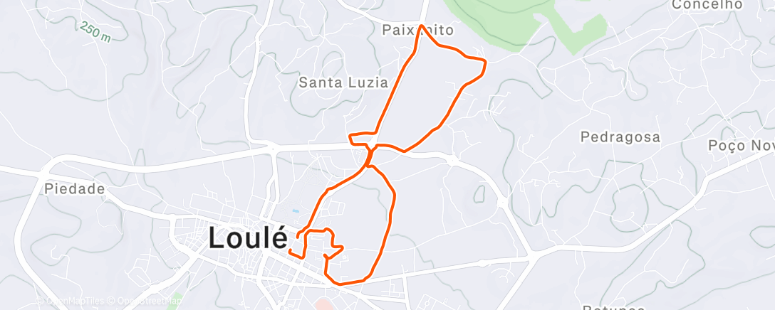 Map of the activity, Lunch Run