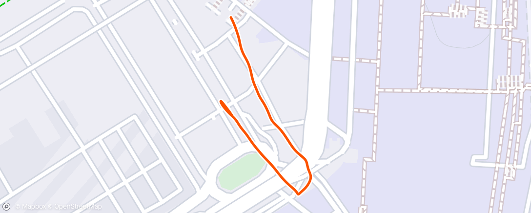 Map of the activity, Afternoon Run