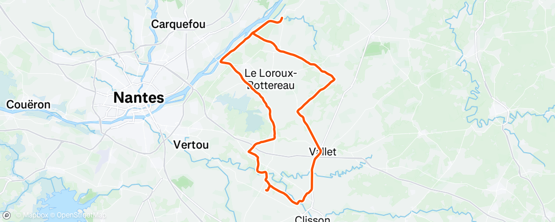 Map of the activity, Lunch Ride 🍃⛅