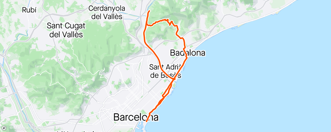 「Bicicleta por la mañana」活動的地圖