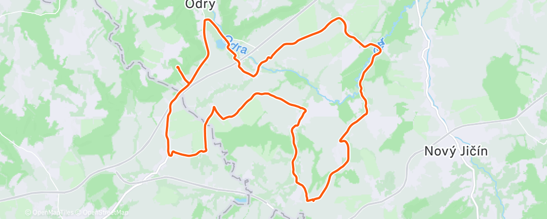 Карта физической активности (Afternoon Ride)